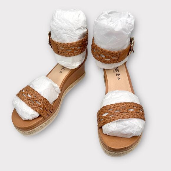 Frankie4 Australia FiFi Tan Espadrille Wedge Sandal Sole Hero™ Footbed Sz 7 $200 - Picture 7 of 15